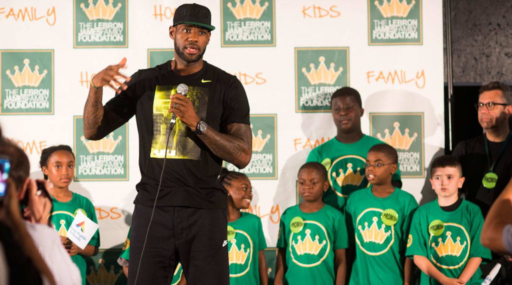 lebron kids school