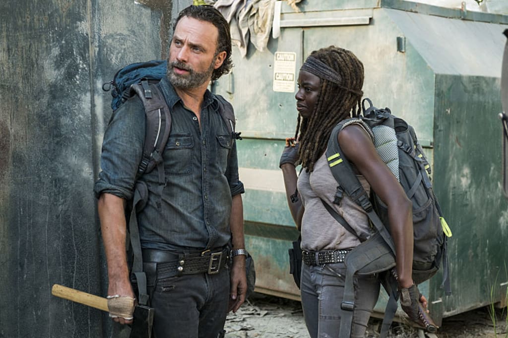 Rick and Michonne Go on a Terrifying Carnival Date in Sneak Peek for 'The Walking Dead' Season 7, Episode 12 Rick and Michonne Go on a Terrifying Carnival Date in Sneak Peek for 'The Walking Dead' Season 7, Episode 12