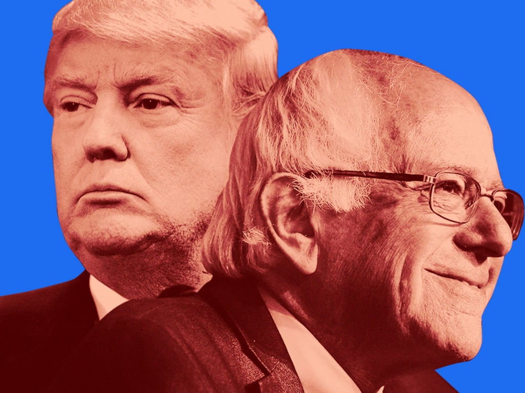 Donald Trump And Bernie Sanders Are Cut From the Same Cloth (an Essay) Donald Trump And Bernie Sanders Are Cut From the Same Cloth (an Essay)