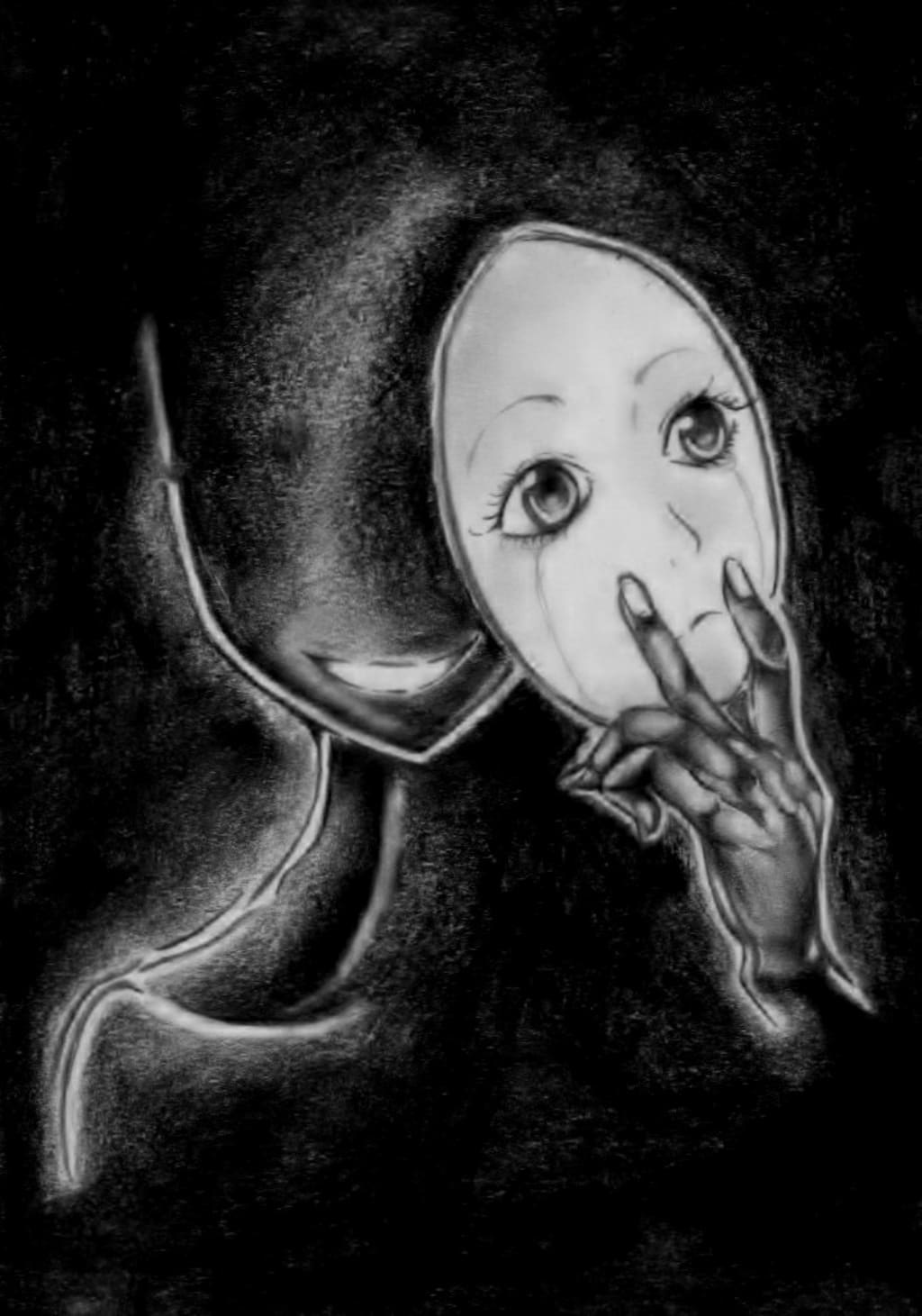 Hiding behind a mask quotes picture