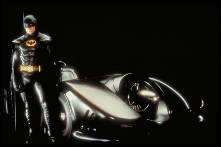 michael keaton batman batmobile