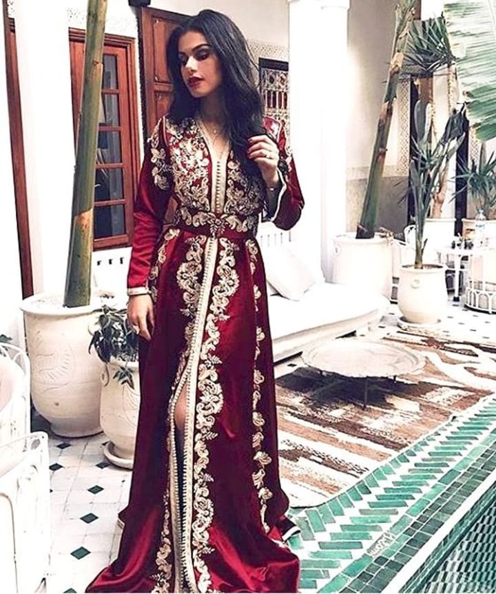 luxury moroccan kaftan