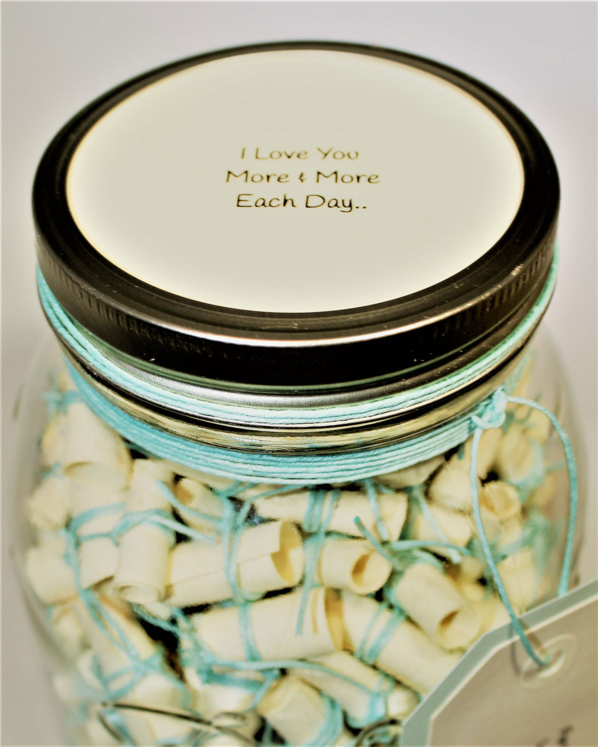 Message Filled Mason Jar Wish Jar-love 