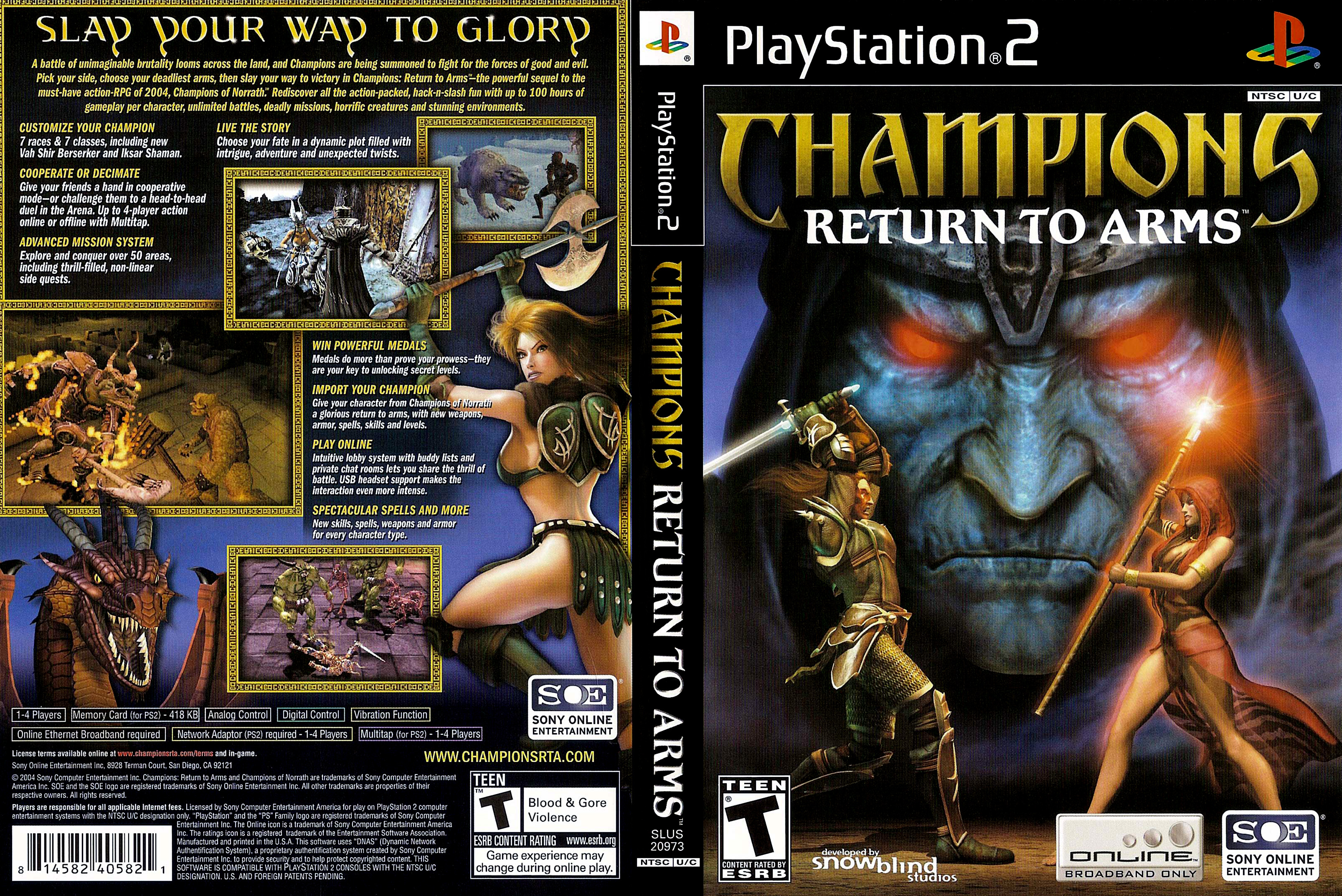 CHAMPIONS OF NORRATH - Playstation 2 (PS2) iso download