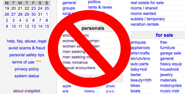 Craigslist personals replaced what Where are