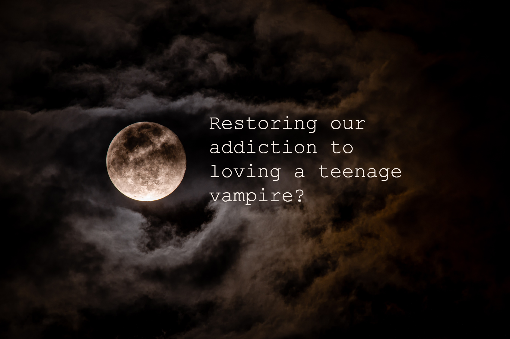 Can and will Stephanie Meyer restore our addiction to loving a teen vampire  with Midnight Sun?