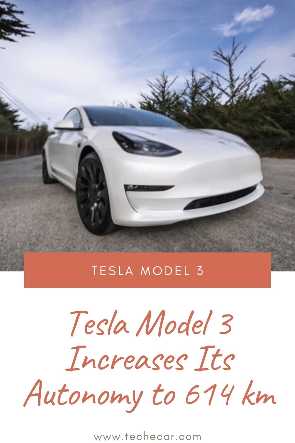 Tesla Model 3 Increases Its Autonomy to 614 km Wheel