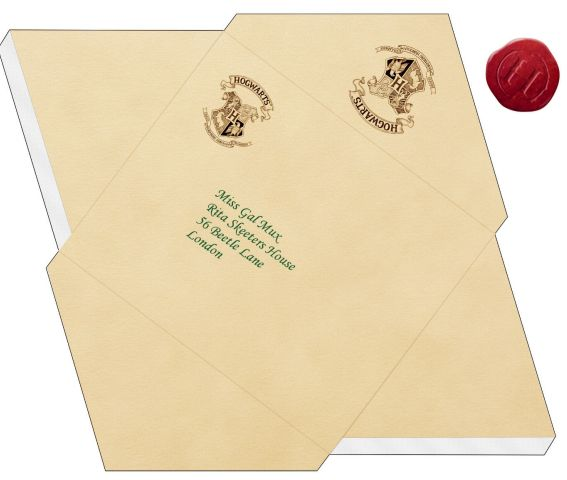 hogwarts letter envelope template