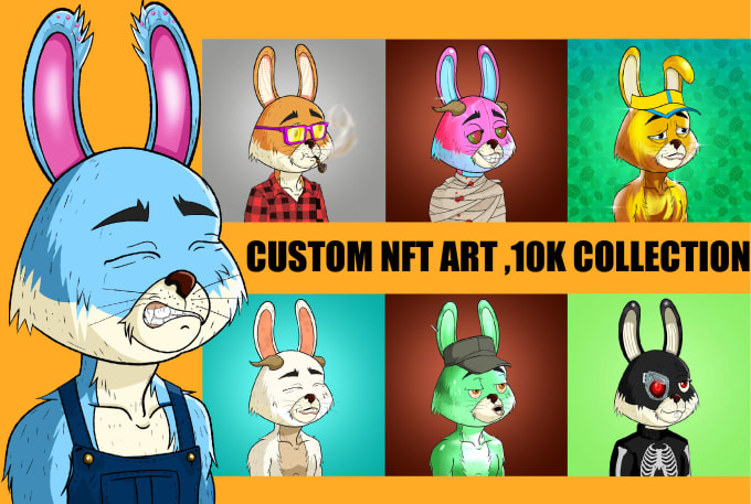 create unique nft art collection with 1000, 5k, 10k nfts