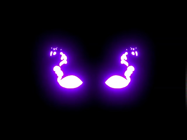 purple glowing eyes