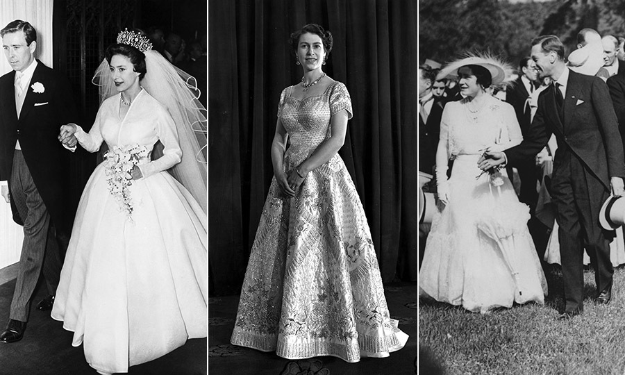 Norman hartnell queen's wedding dress deals