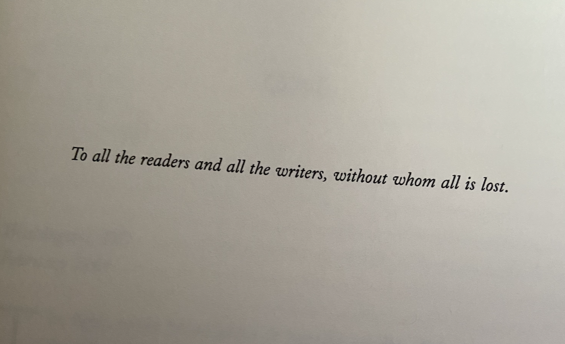 Great book dedication from The End - Hindi's Libraries