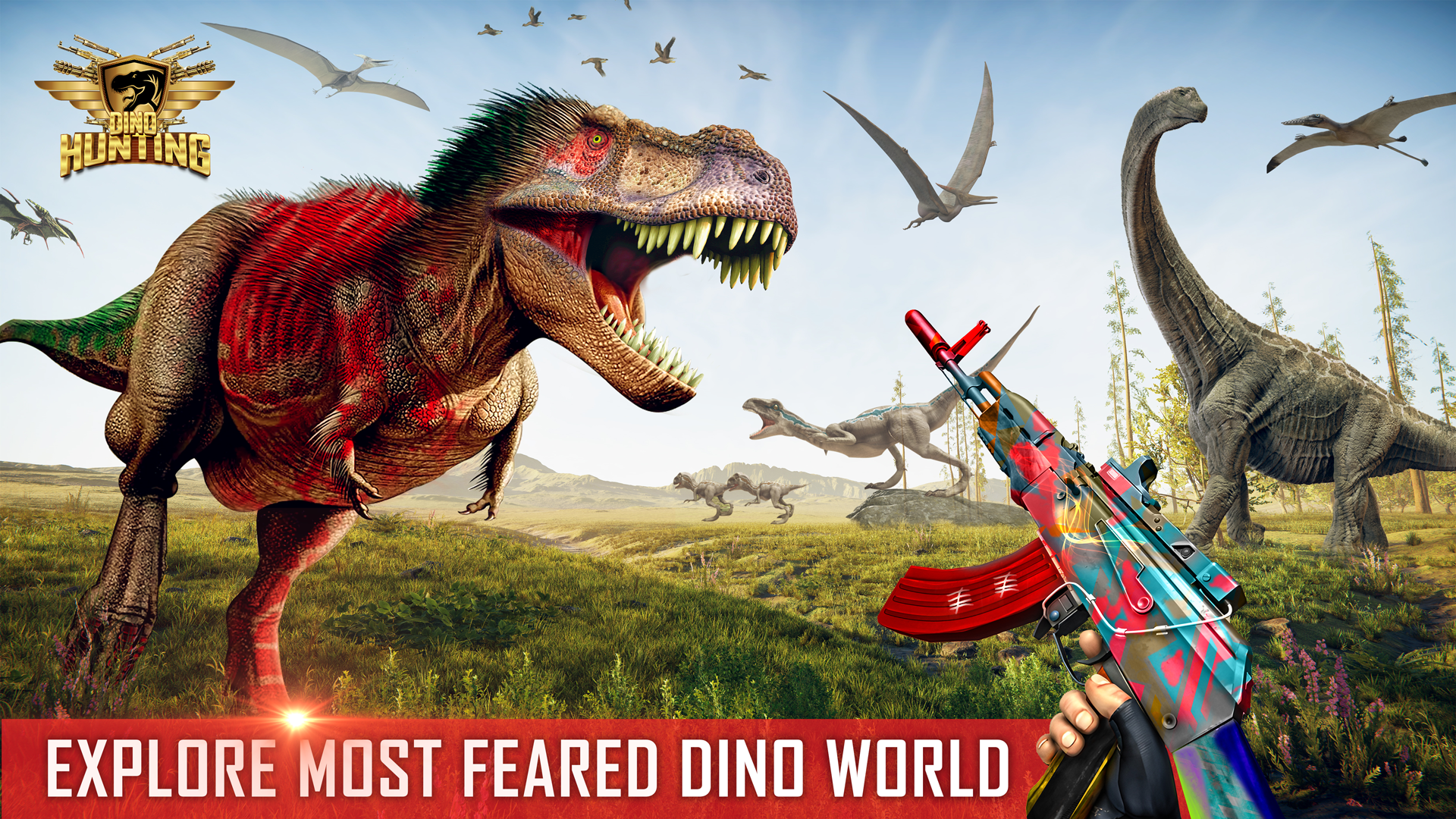 Dino Hunting Action Game For Android Apps Gamers