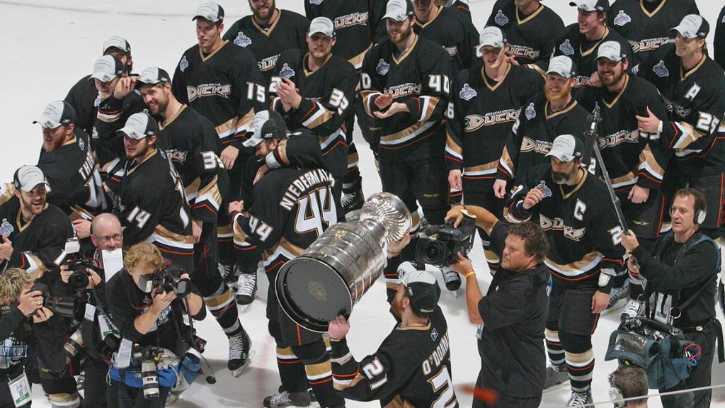 Scott Niedermayer, who led Anaheim to the Stanley Cup in 2007 and