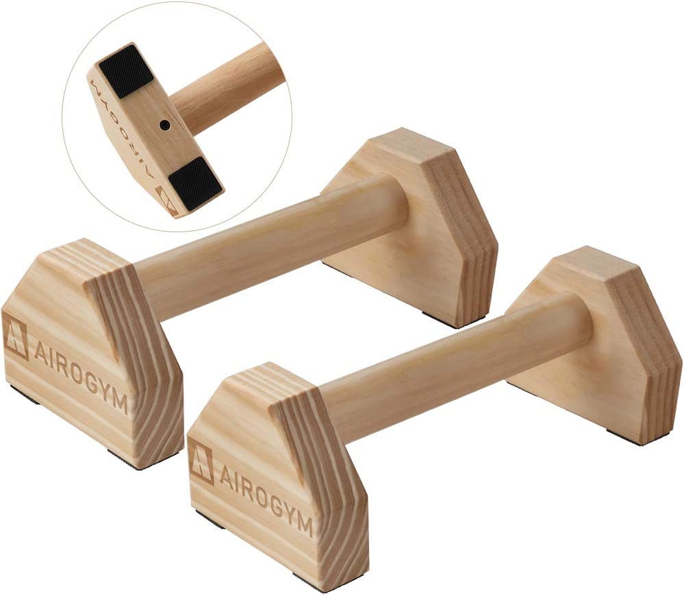 WoodPower® Parallettes Push Up Bars Handles Set – woodpower-com