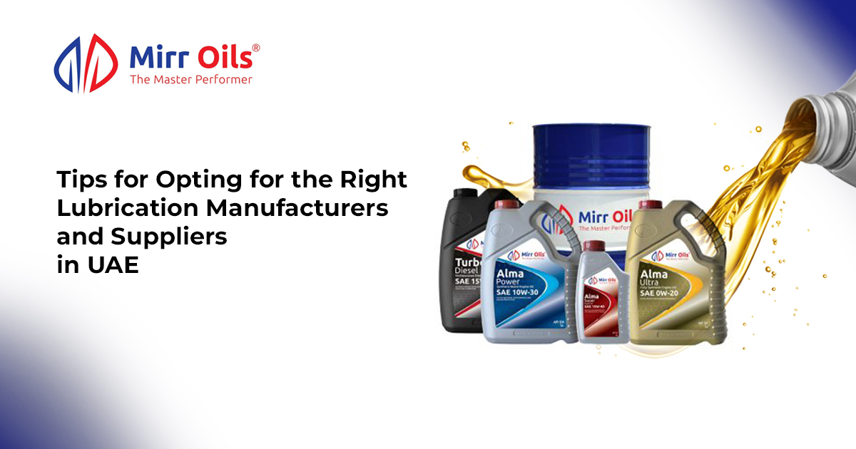 List Of Top 12 Best Lubricants Company in UAE | FYI