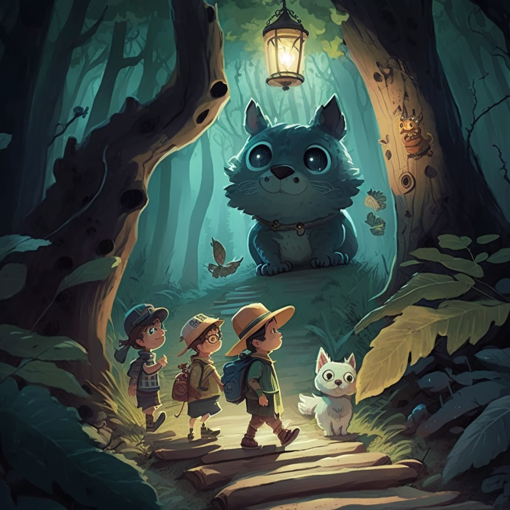 The Adventure of Sparky and the Magical Forest