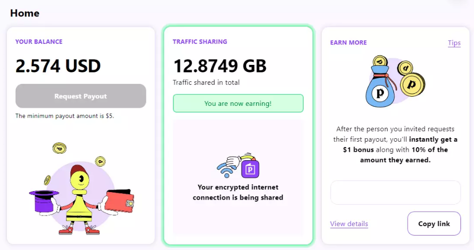 Pawns.app with Raspberry PI: passive income by sharing internet bandwidth