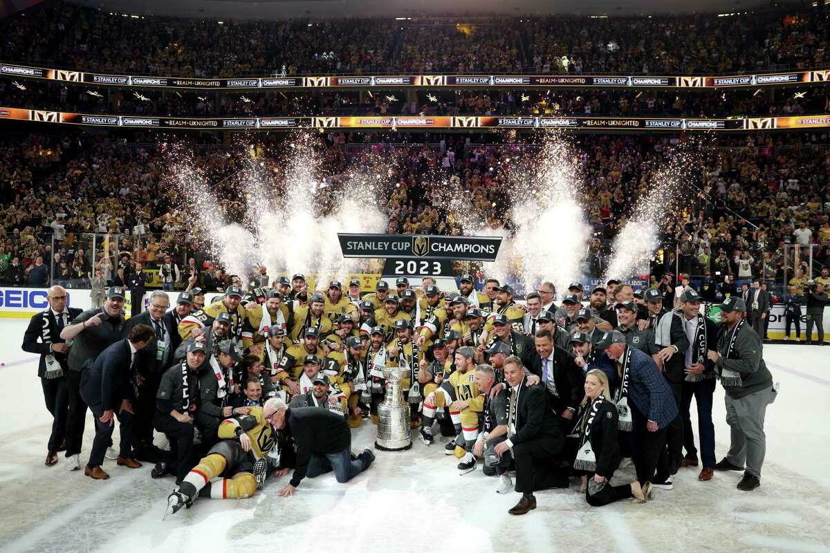 Vegas Golden Knights Celebrating Vegas' Championship 2023 Stanley