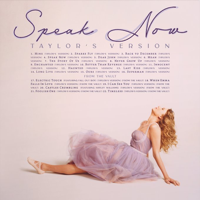 洋楽 Taylor Swift Speak Now Taylor's Version Speak Now (Taylor's Version) is Coming Out July 7th 2023 | Beat