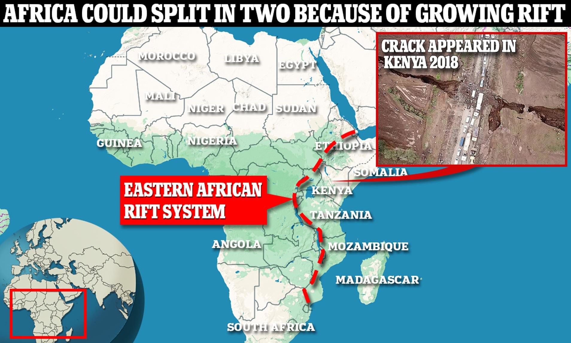 Splitting In Two East African Split