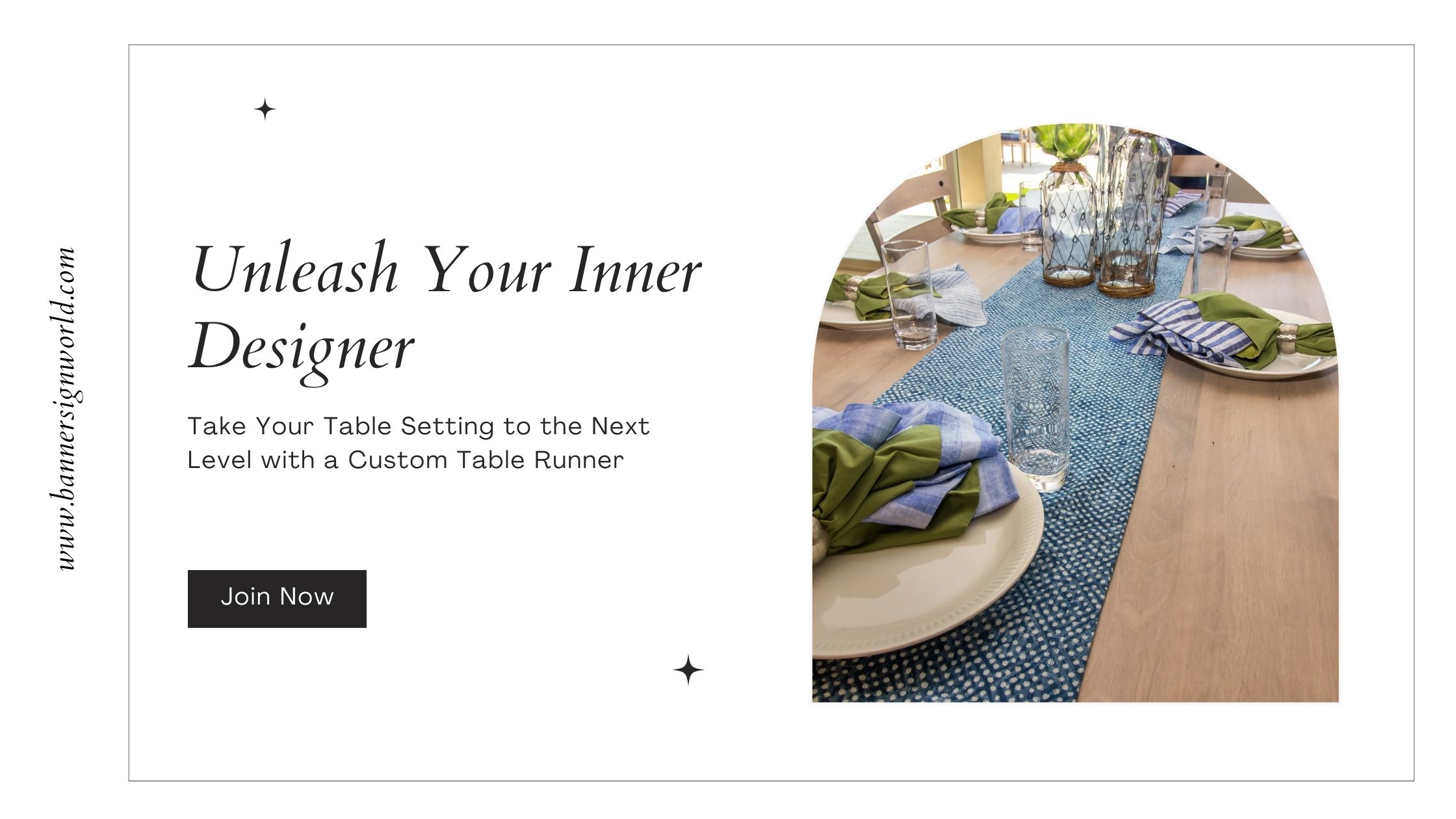 Take Your Table Setting to the Next Level with a Custom Table Runner:  Unleash Your Inner Designer | Journal, image size:2240x1260