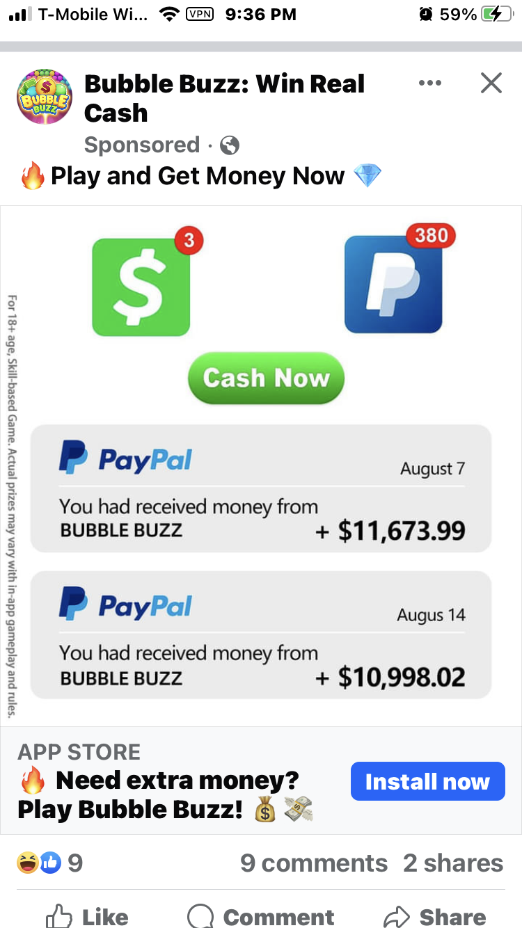 Bubble Buzz: Win Real Cash App Review - Real Money Gamer