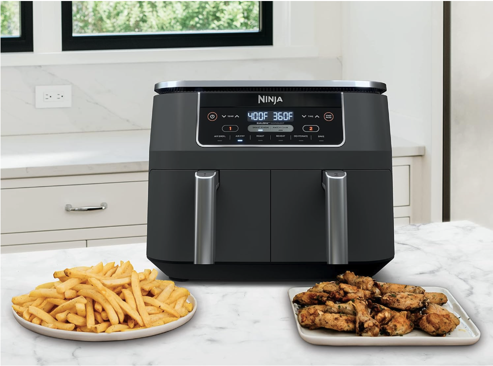  Cosori Mini Air Fryer 2.1 Qt, 4-in-1 Small Airfryer, Bake,  Roast, Reheat, Space-saving & Low-noise, Nonstick and Dishwasher Safe  Basket, 30 In-App Recipes, Sticker with 6 Reference Guides, Gray : Home