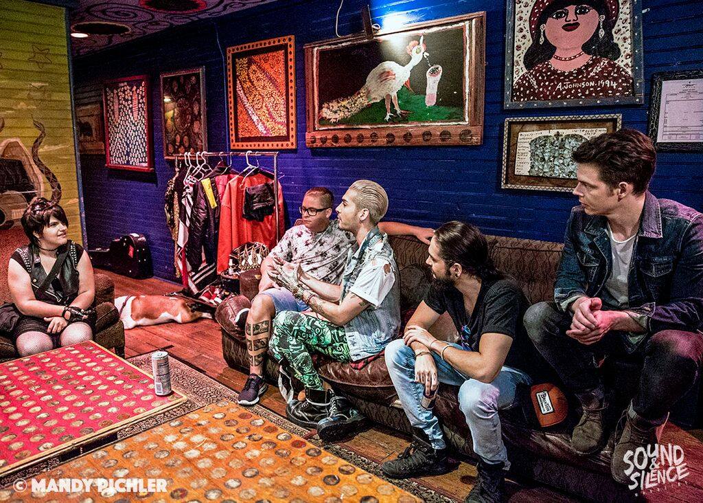 Tokio Hotel promoting their new album Kings of Suburbia at Kino