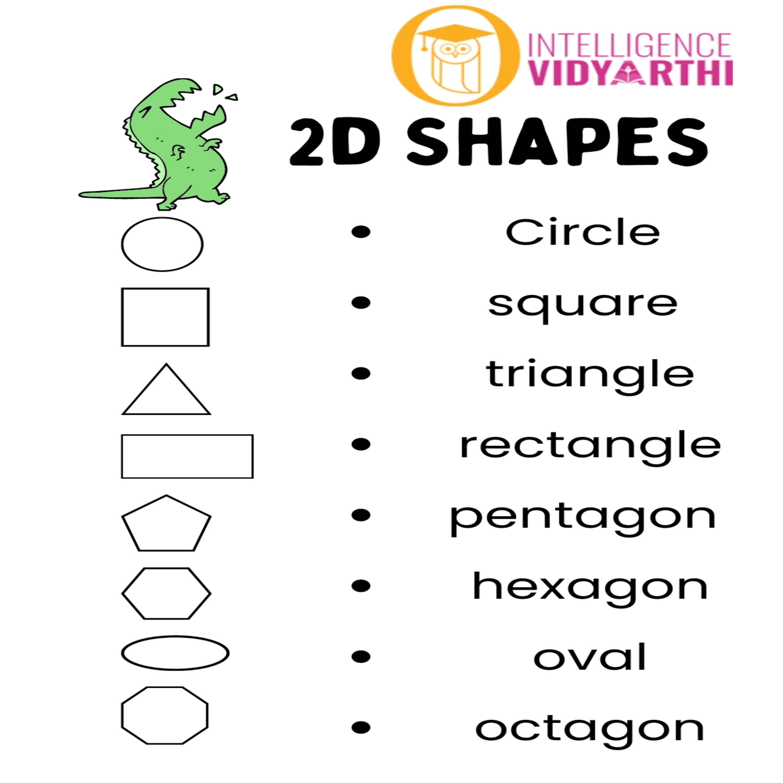 Names Of 2d Shapes For Kids