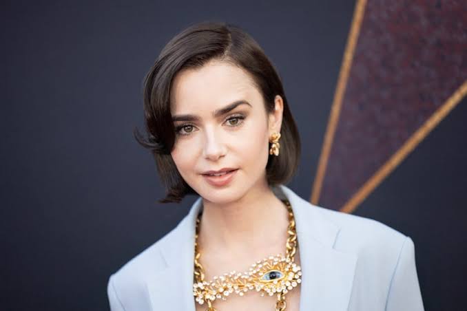 green emerald velvet dress Amazon.com: Lily Collins Poster On Silk
