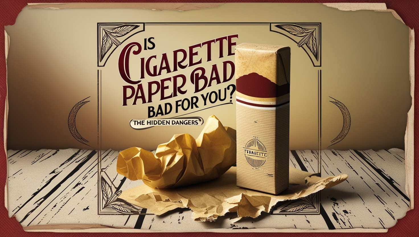 is smoking paper better than cigarettes Is Cigarette Paper Bad for You?