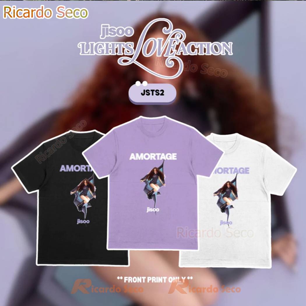 【AMORTAGE 】（L ）BLACKPINK JISOO Tシャツ JISOO – [AMORTAGE] T-SHIRT | KPOPMART.COM