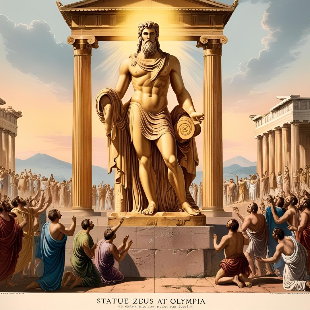 The Statue of Zeus at Olympia: A Lost Wonder of the Ancient World |  Education, image size:1080x1080