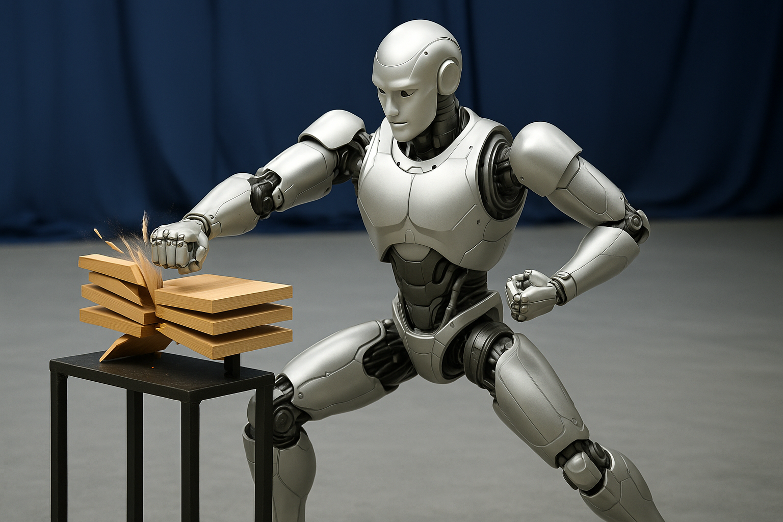 China's Humanoid Robot Stuns with Kung Fu Breaks Boards with