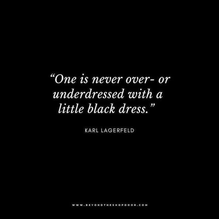 quotes about little black dress 45+ Black Outfit Quotes For The Perfect Instagram Caption
