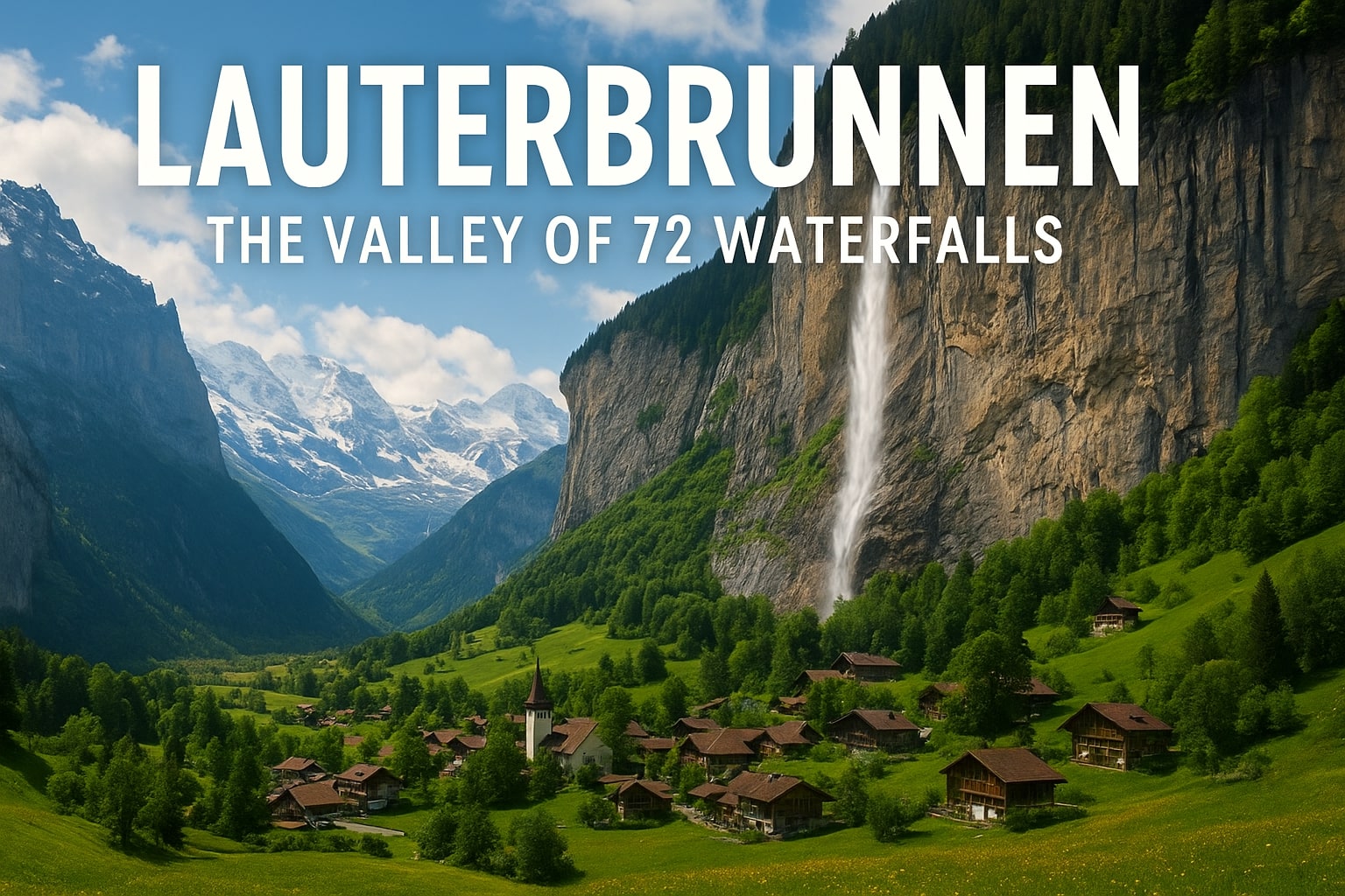 山水瀑布72 Lauterbrunnen: The Valley of 72 Waterfalls | Wander