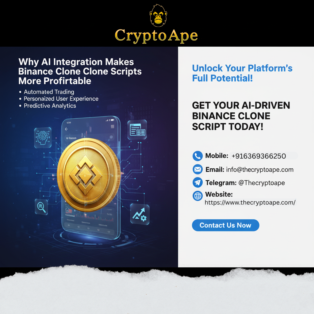 Why AI Integration Makes Binance Clone Scripts More Profitable | The Chain