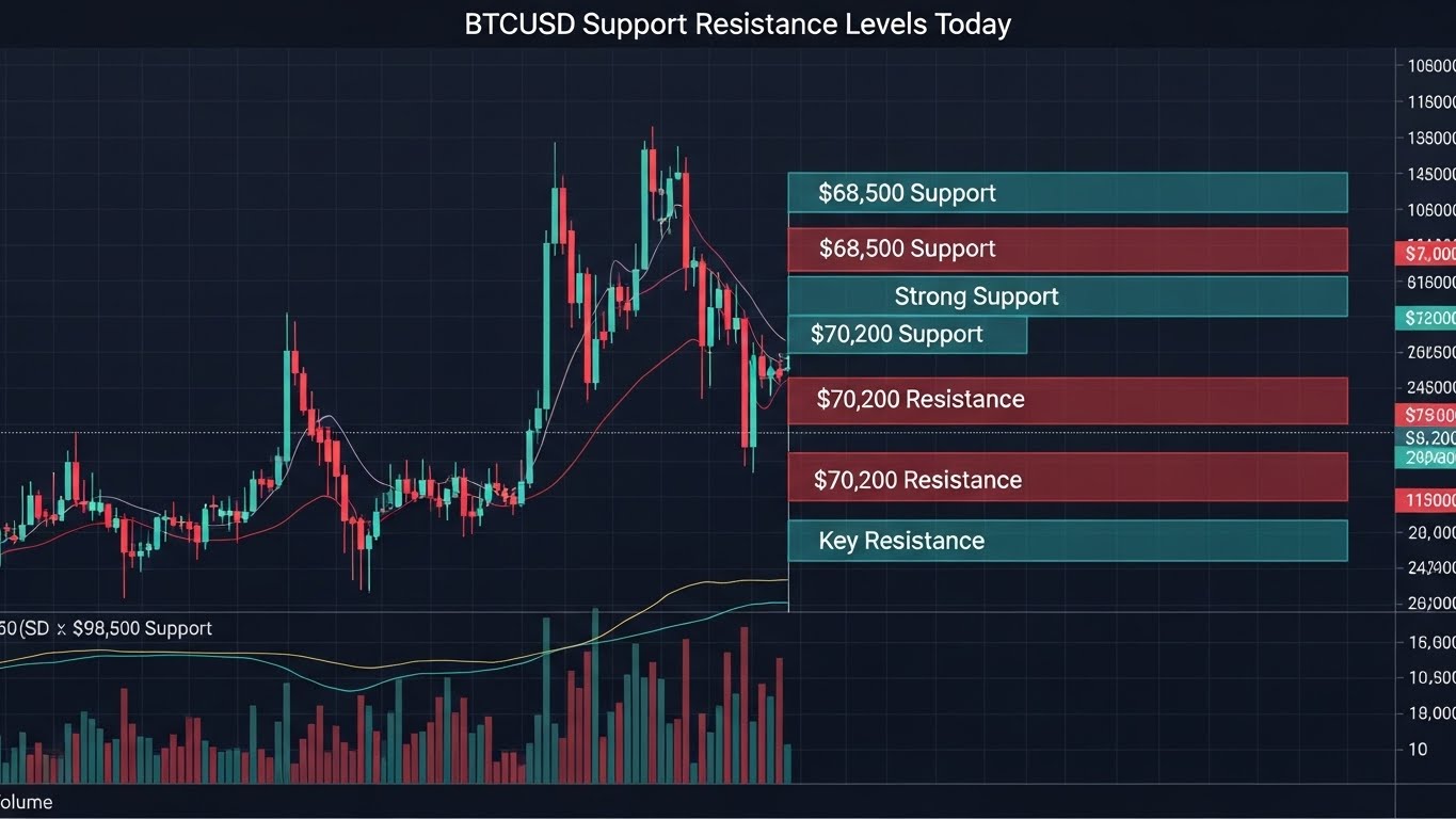 BTCUSD Support Resistance Levels Today: Critical Bitcoin Chart Zones to  Monitor | Trader