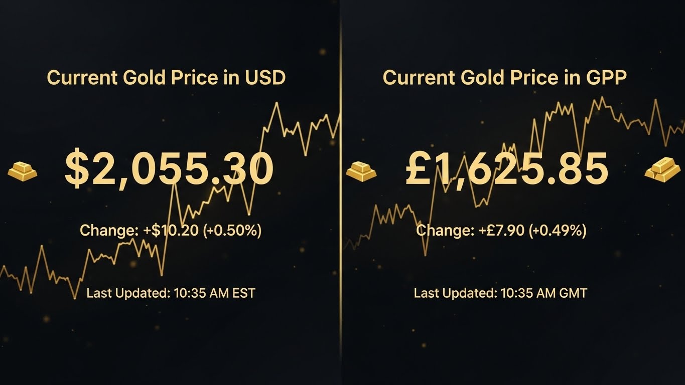 Current Gold Price in USD & GBP – Real‑Time Gold Market Rates | Trader
