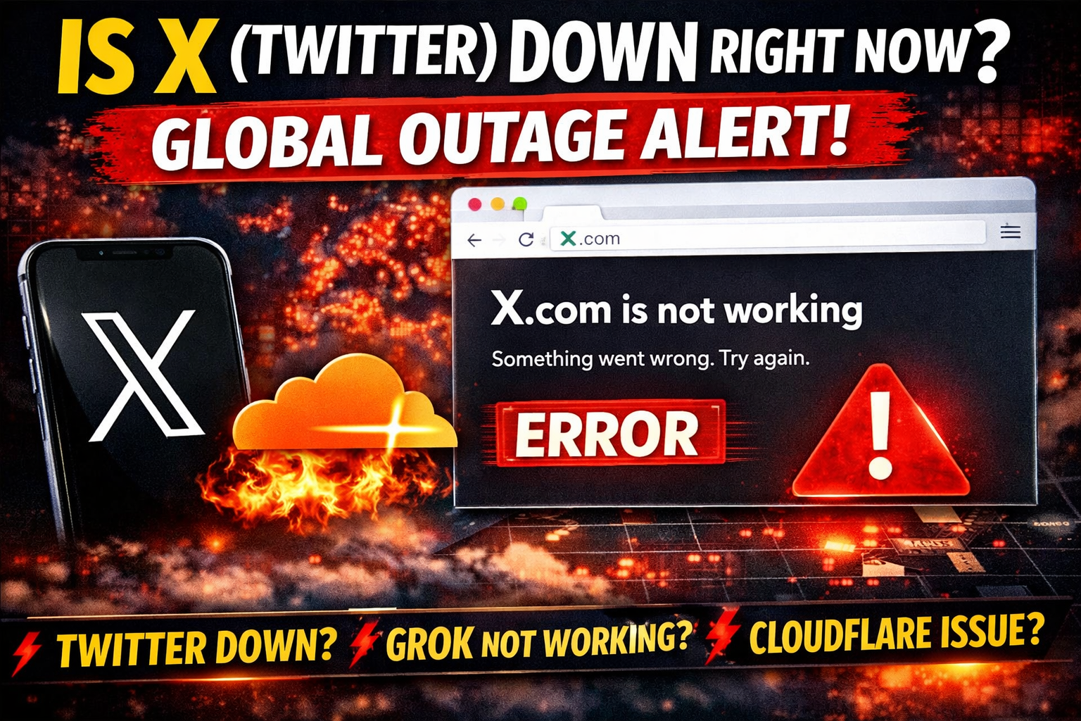 Is X (Twitter) Down Right Now? X.com Not Working as Users Report Global  Outage | 01