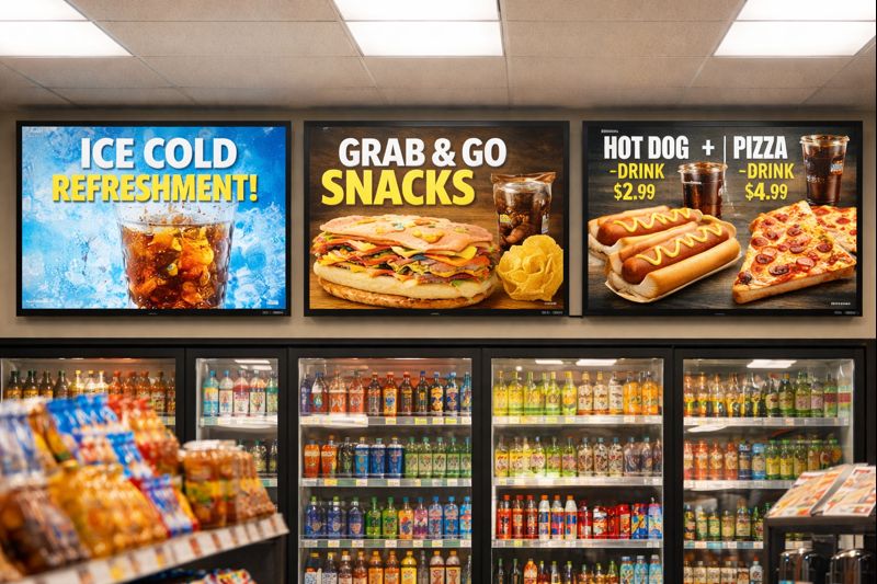 Chain Convenience Store Digital Signage