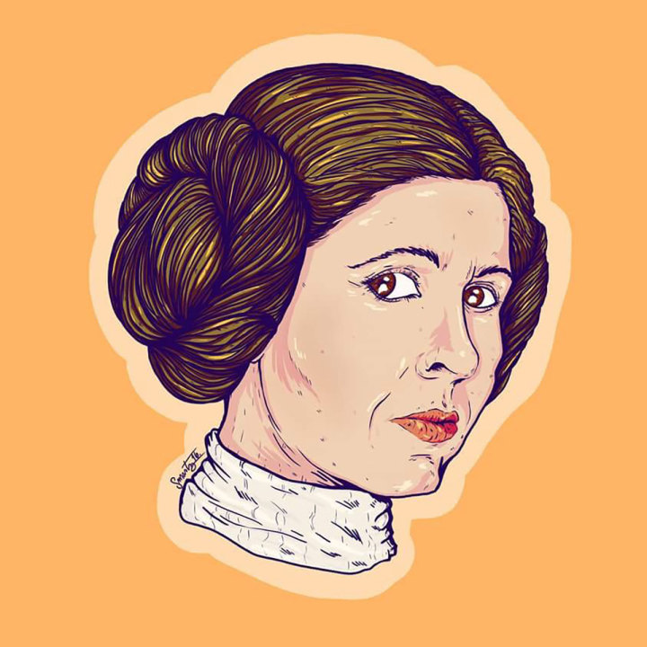 Best Carrie Fisher Tribute Art