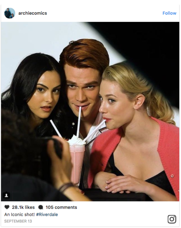 ‘Riverdale’ Recreates the Iconic Milkshake Shot From the Archie Comics