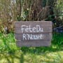 A wooden sign reads Fete du RNouve