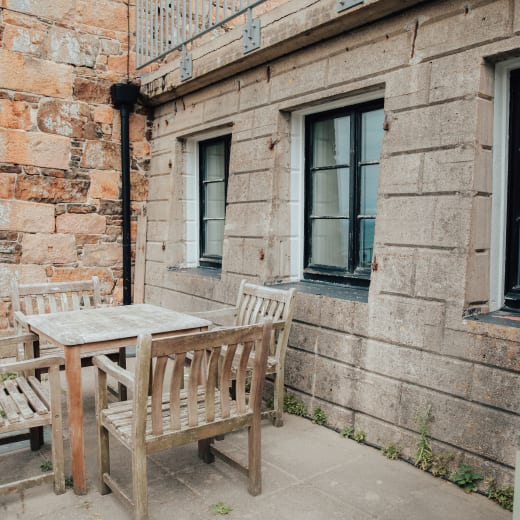 La Crete Fort Patio with Table and Chairs