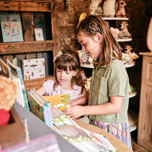 Young girls in a shop