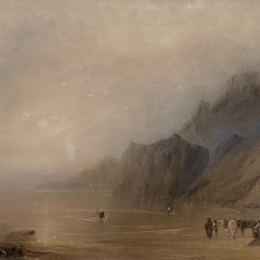 A painting of fisherman