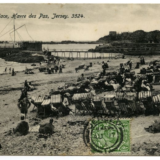 Black and White image of a beach