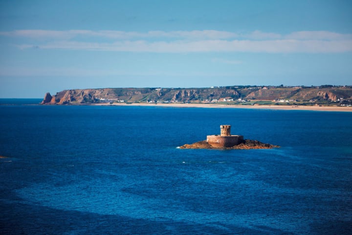 La Rocco Tower in Bay with Tide In